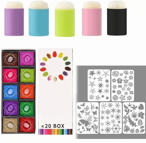Creative Finger Art Sponge Set