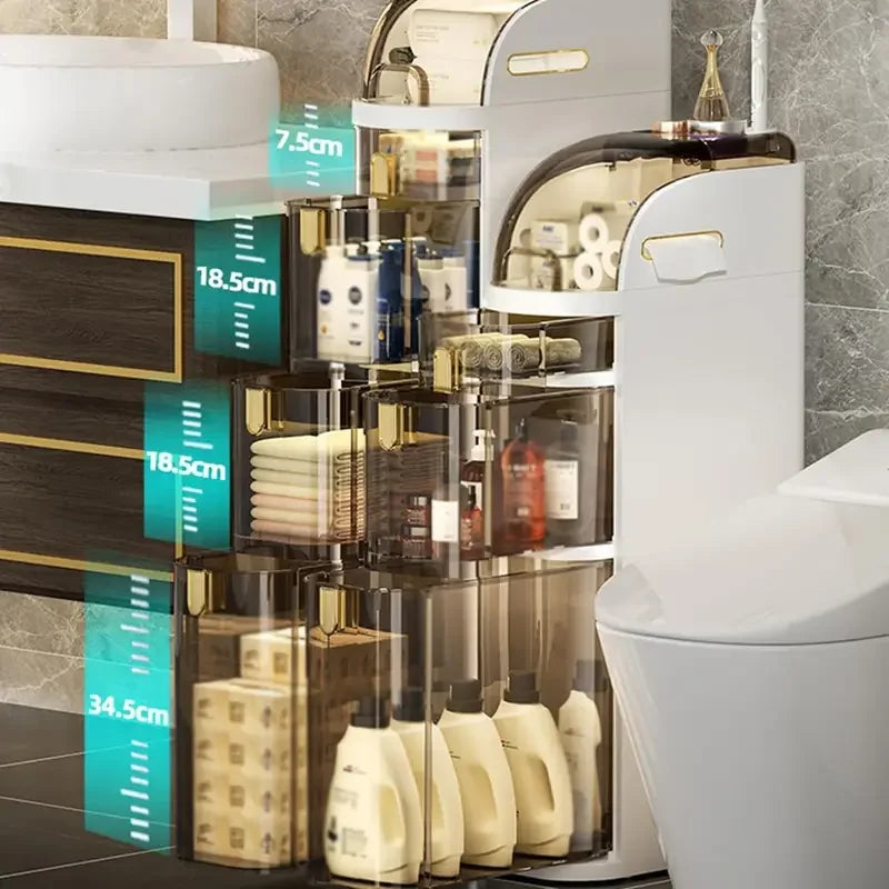 Rolling Bathroom Cabinet