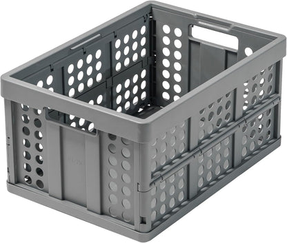 Folding Premium Shopping Cart with 2 Folding Storage Boxes