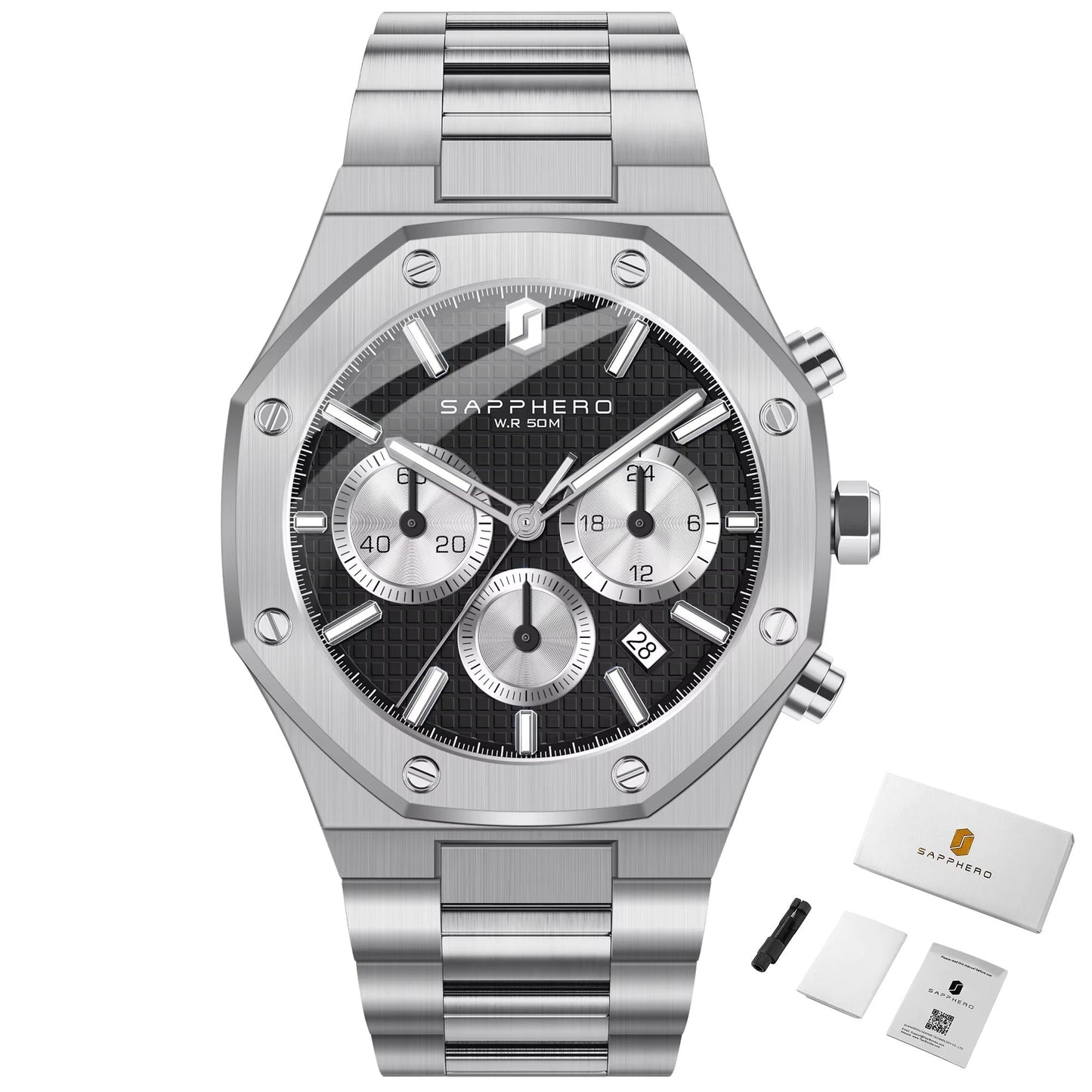 Premium Automatic Chronograph Sport Watch (42mm, Sapphire Crystal)