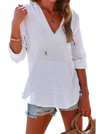 Sandy - Hooded Blouse
