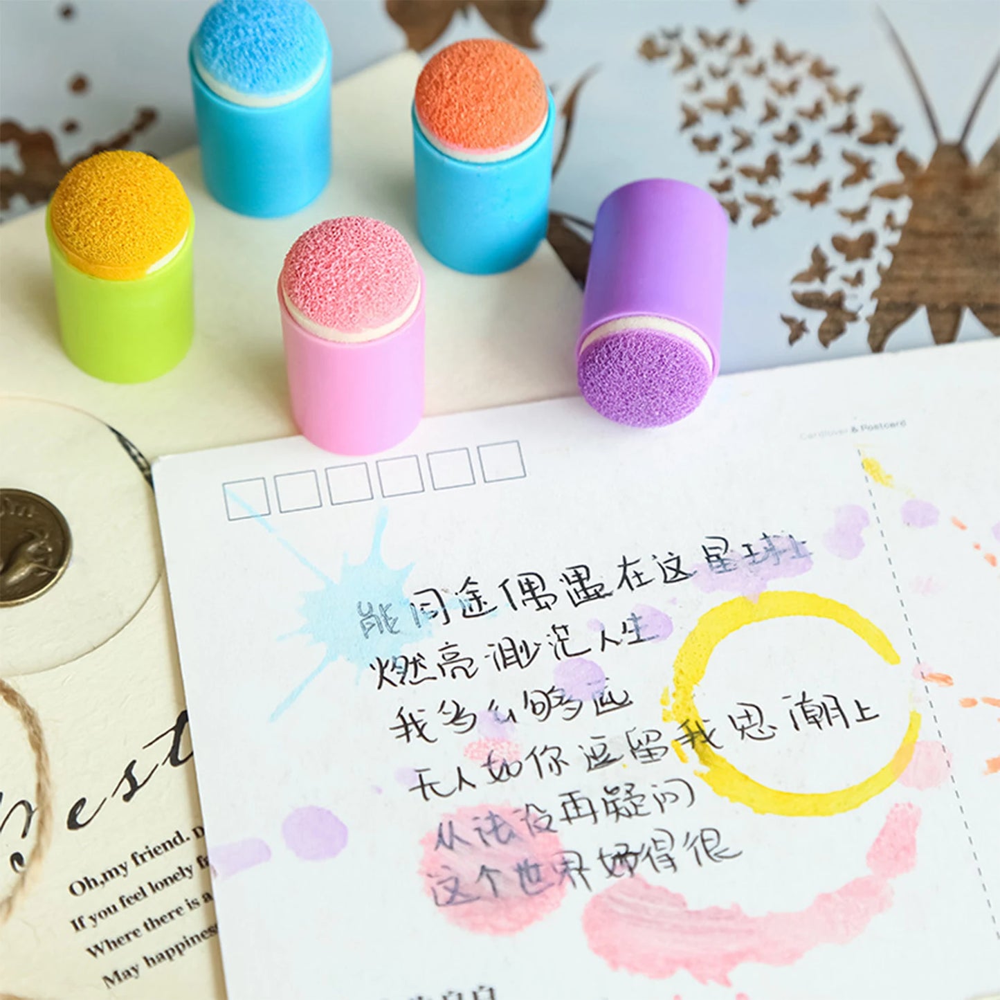 Creative Finger Art Sponge Set