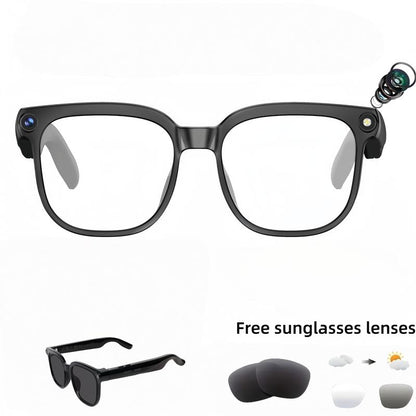 Smart AI Camera Glasses with 8MP Photochromic Lenses