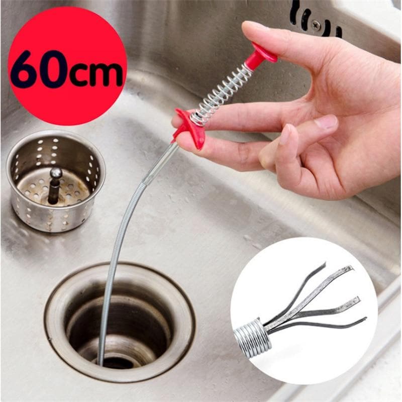 ( 1 + 1 FREE ) Spring Pipe Dredging Tool